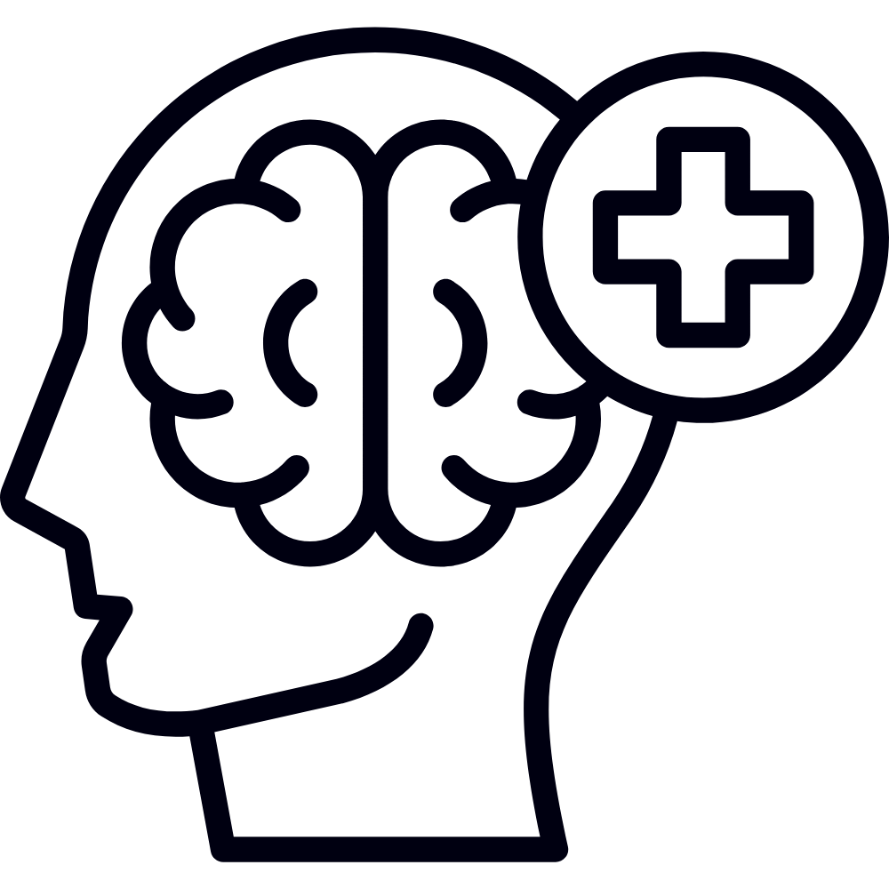 Mental health restoration icon